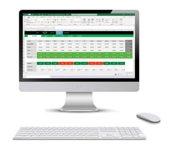 Inventory and Sales Template in Excel