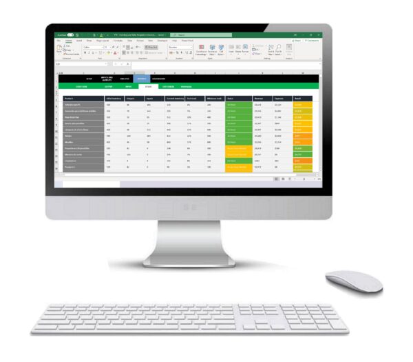 Inventory and Sales Template in Excel