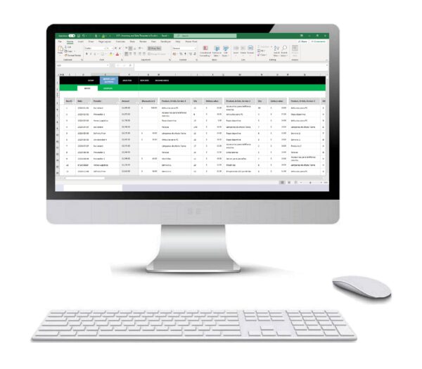 Inventory and Sales Template in Excel