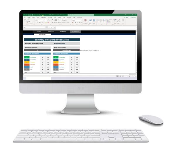 Responsibility Assignment Matrix in Excel