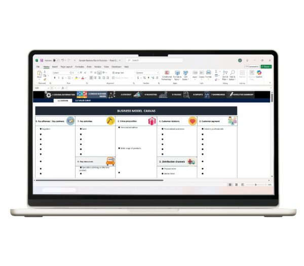 Marketing strategy plan in Excel format